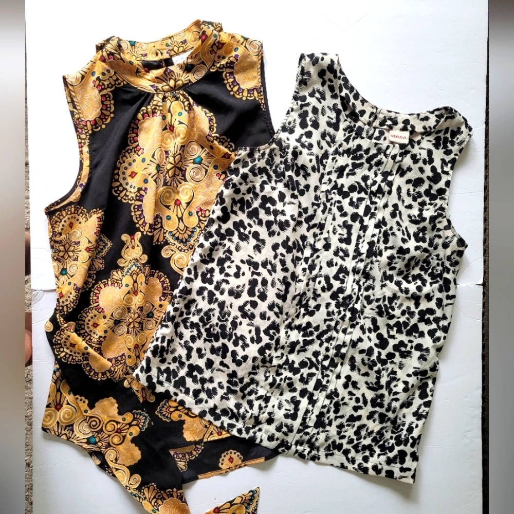 Bundle Of 2 Women's Sleeveless Tops New York & Company & Merona Size M